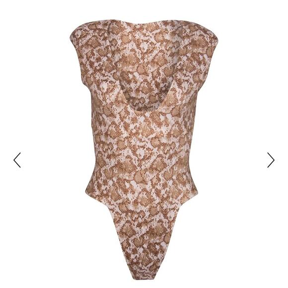 Dos Gardenias Jones One Piece Swimsuit Medusa Print Size 4 - Picture 2 of 10